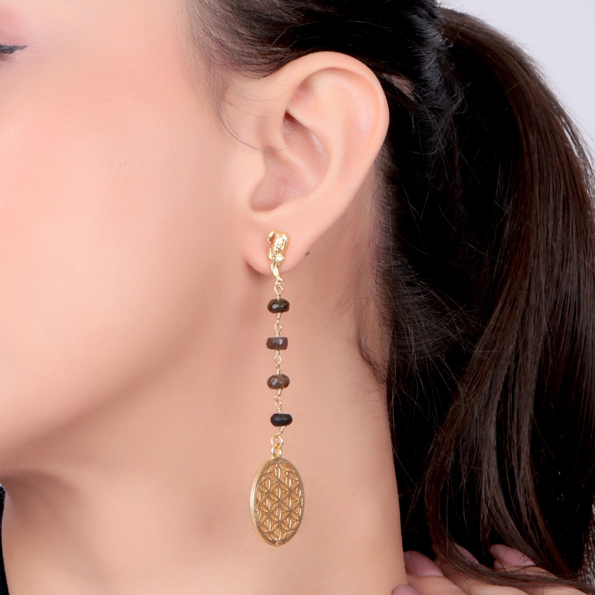 Dua Multy Tourmaline Earrings – Handmade 6mm Natural Color Gemstone Beaded Earrings