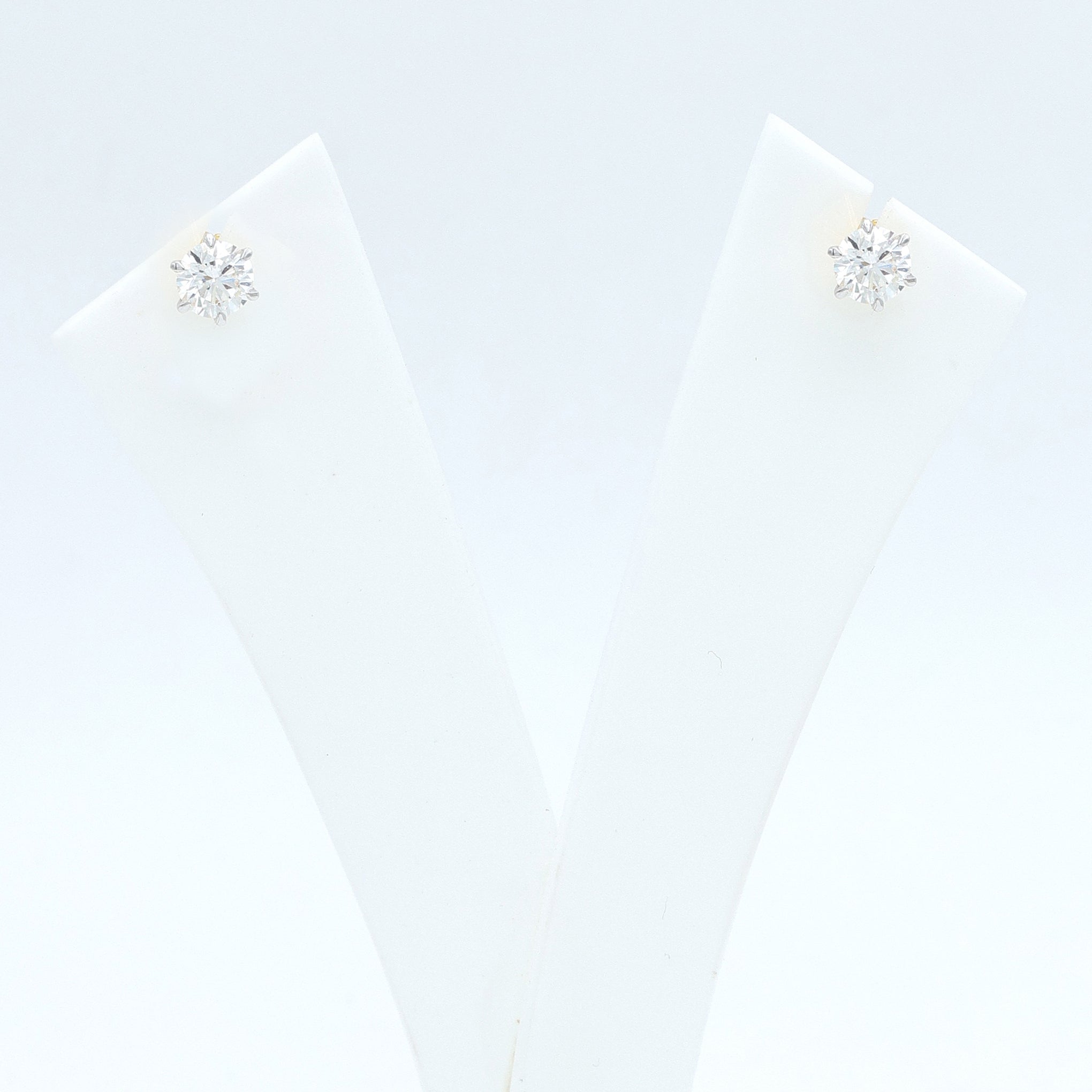 14K Gold Lab Grown Diamond Stud Earrings for Women – Minimalist Contemporary Jewelry for Weddings & Parties