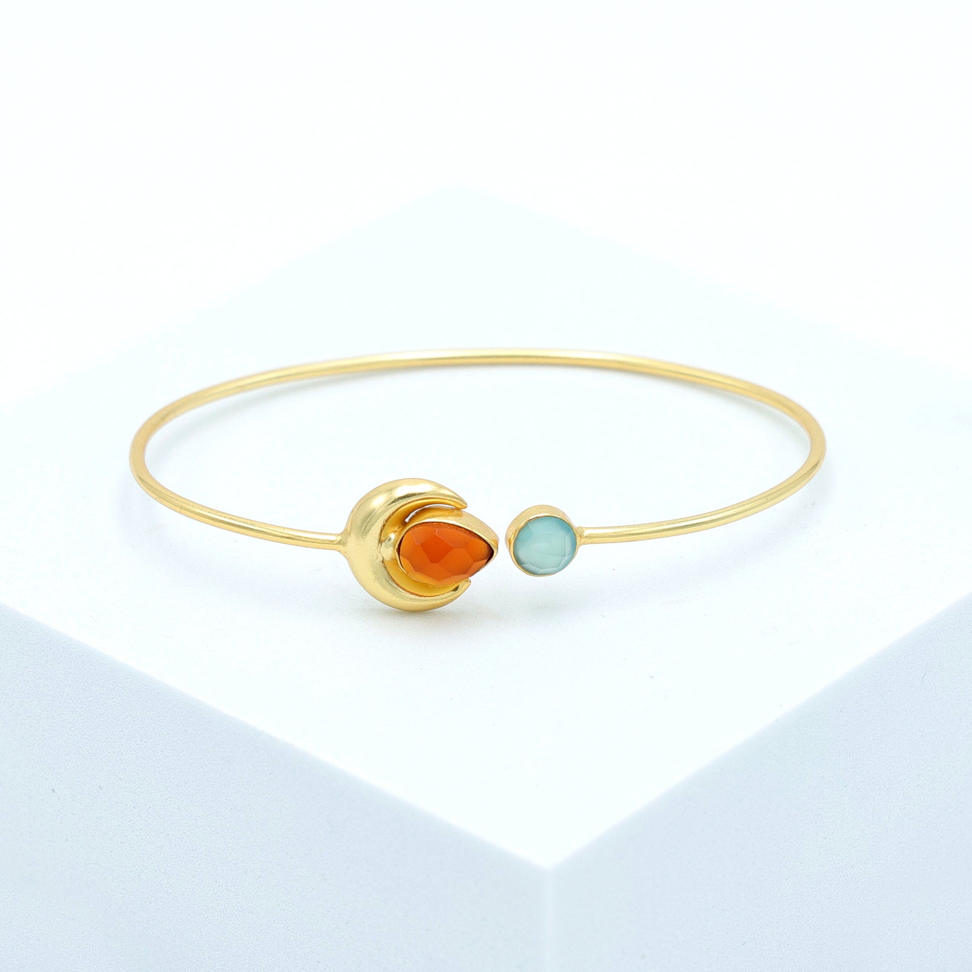 DuaBlueCalcedony_CarnelianCalcedonyBangle_ChicMulticolorGold-PlatedJewelry