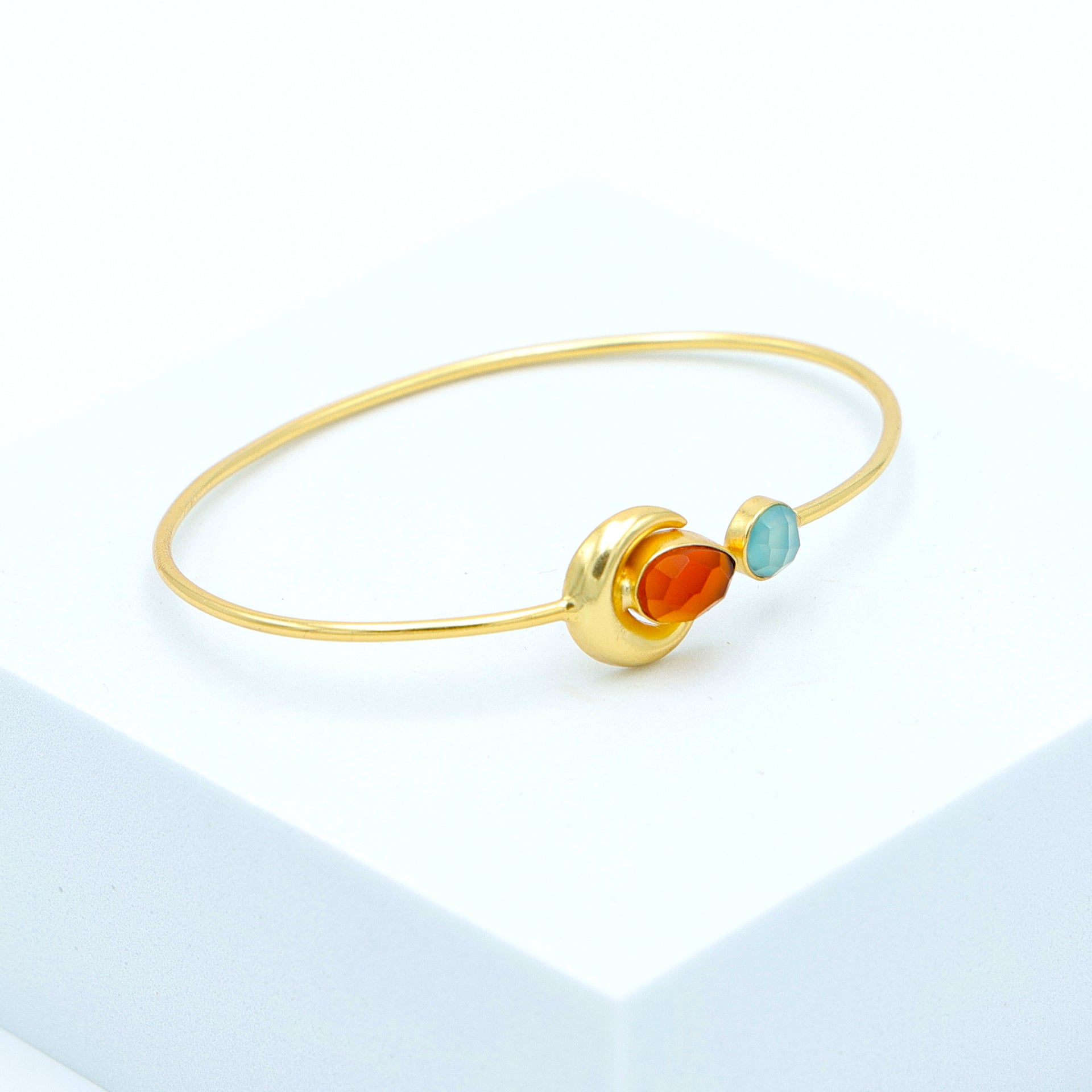 DuaBlueCalcedony_CarnelianCalcedonyBangle_ChicMulticolorGold