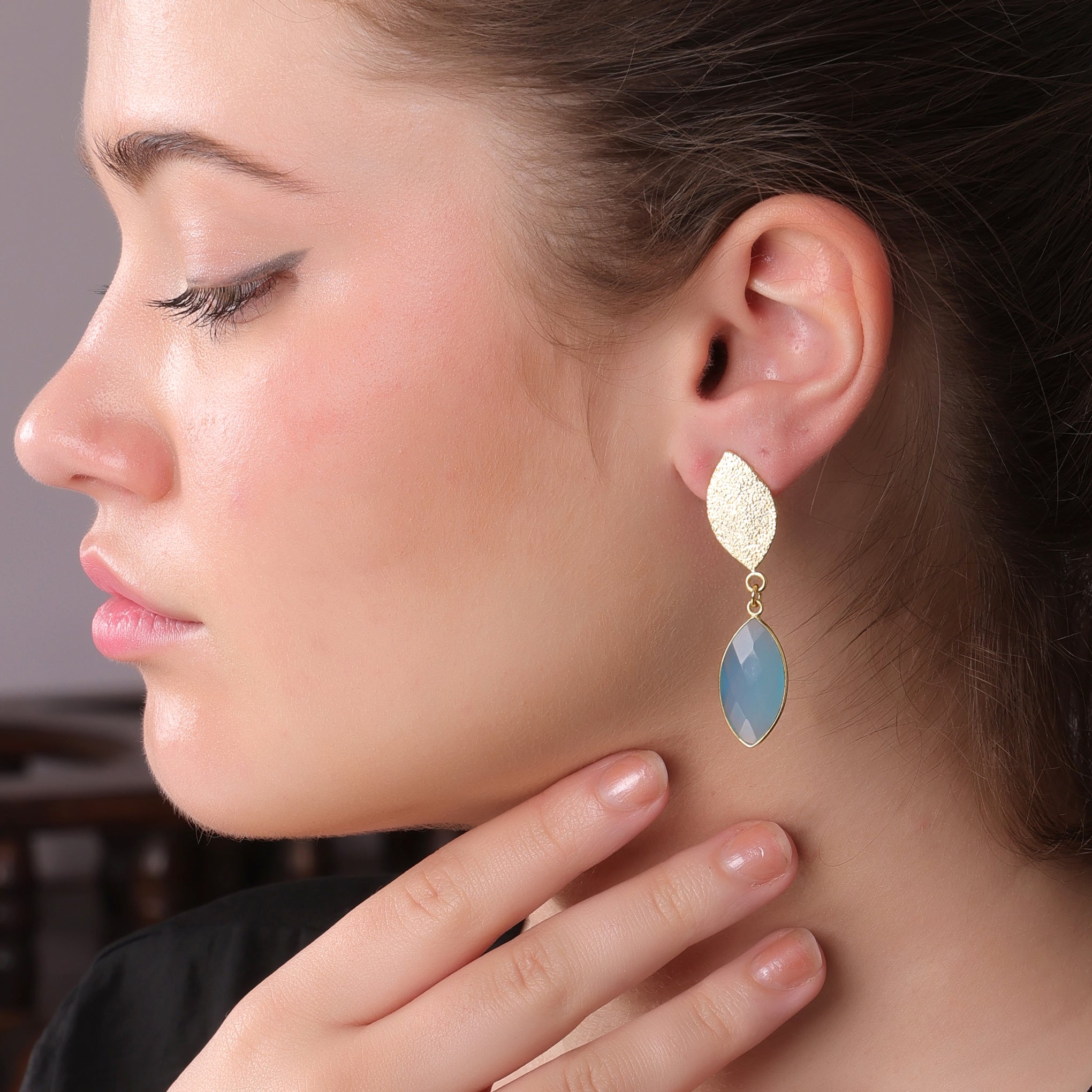 DuaBlueChalcedonyMarquiseEarrings_HandcraftedGold-PlatedElegantJewelry_6