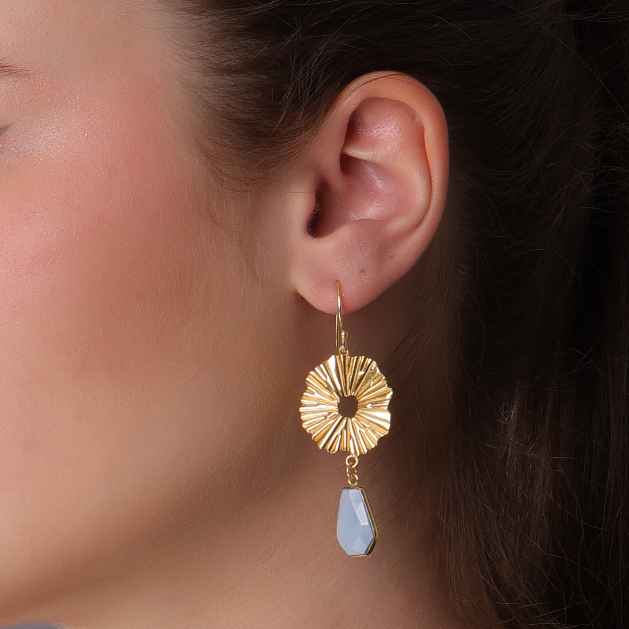 DuaBlueOpalWideHexagonEarrings_HandmadeGold-PlatedStatementJewelry_2
