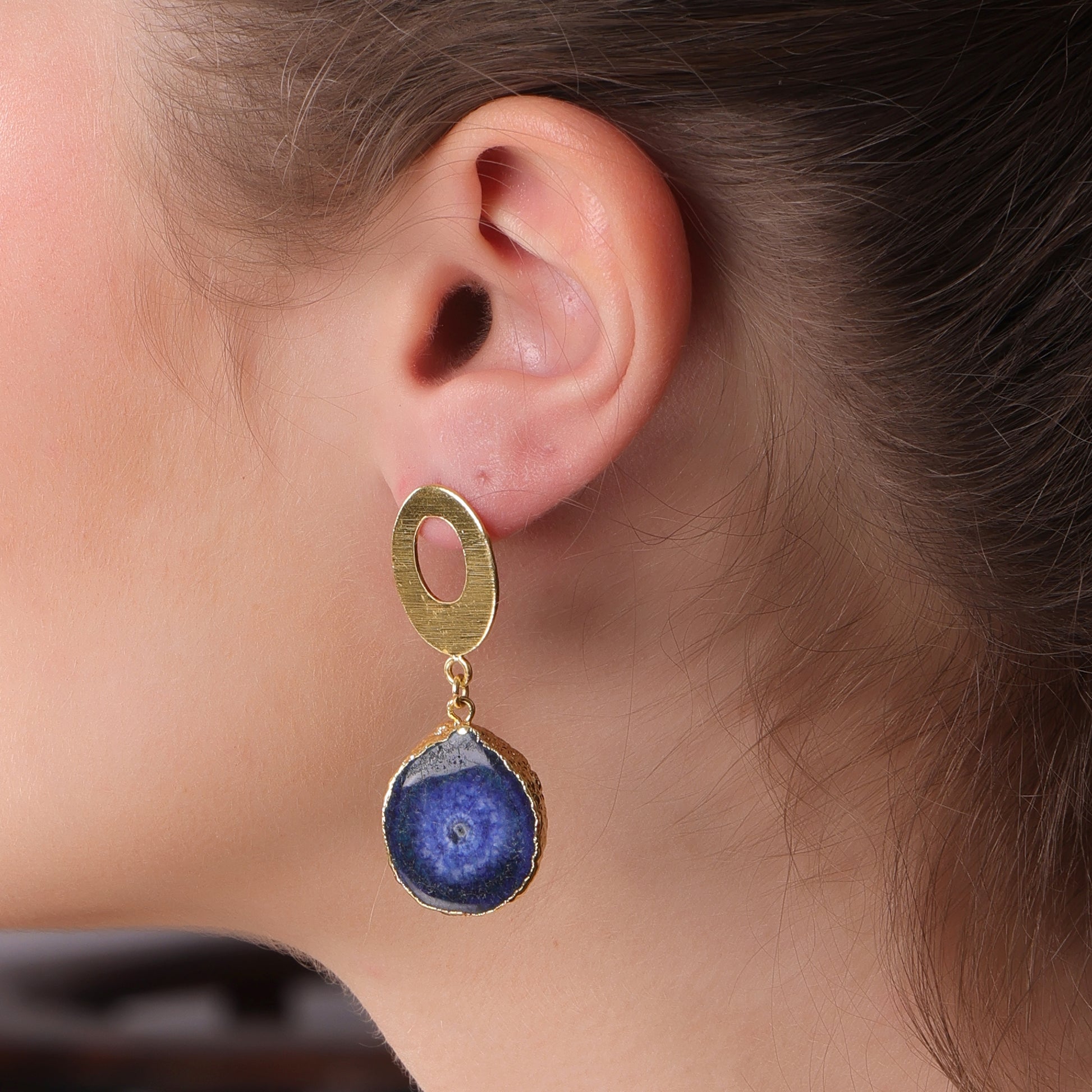 DuaBlueSolarQuartzEarrings_HandmadeGold-PlatedElegantJewelry