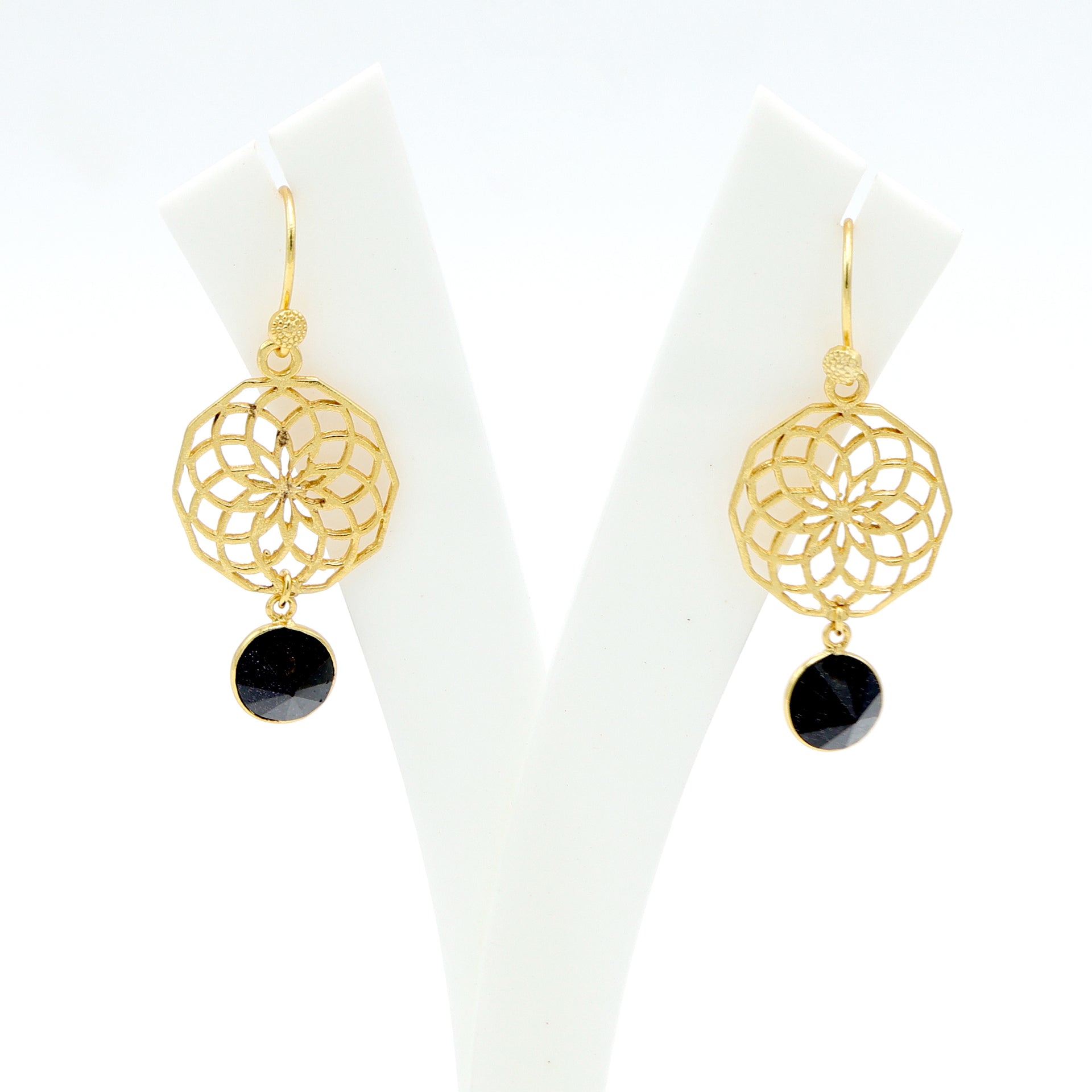 DuaBlueSunstoneConeEarrings_HandmadeGold-PlatedElegantJewelry_3