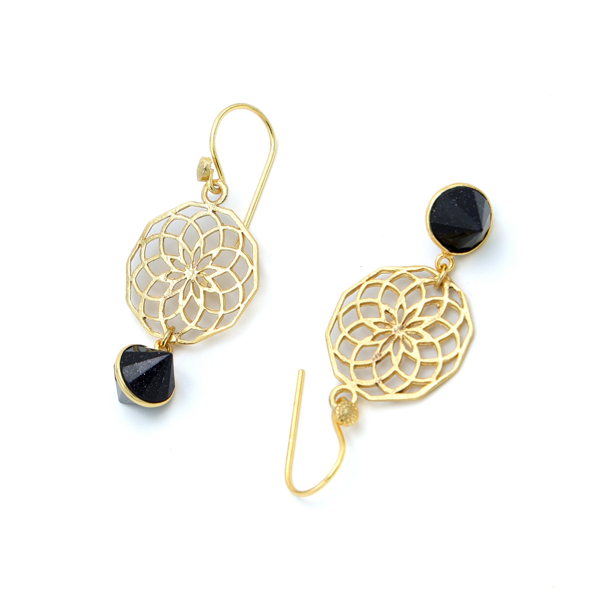DuaBlueSunstoneConeEarrings_HandmadeGold-PlatedElegantJewelry_4