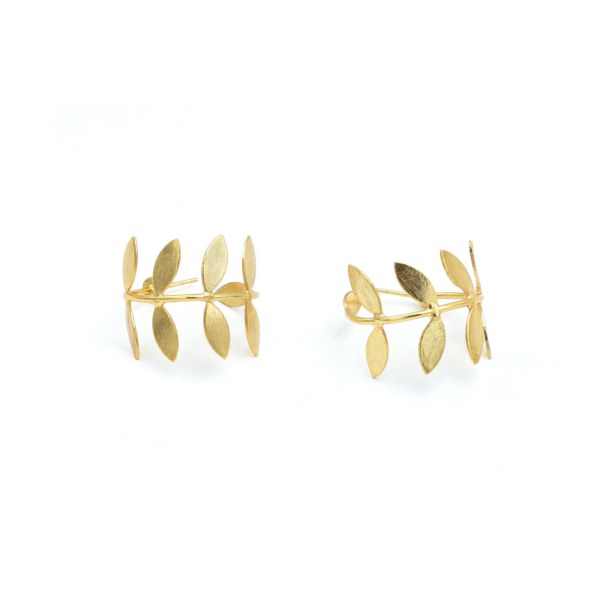Dua Classic Gold-Plated Hoop Earrings – Timeless Handcrafted Jewelry for Women