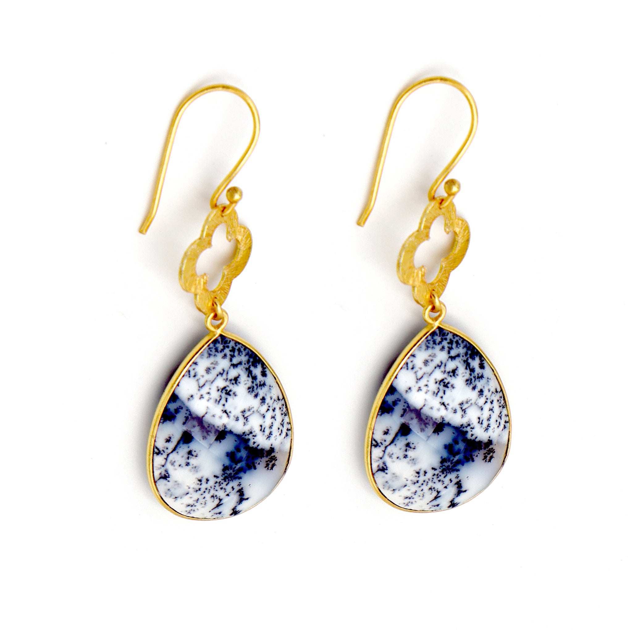 DuaDendriteOpalFlowerEarrings_HandcraftedGold-PlatedUniqueJewelry_5