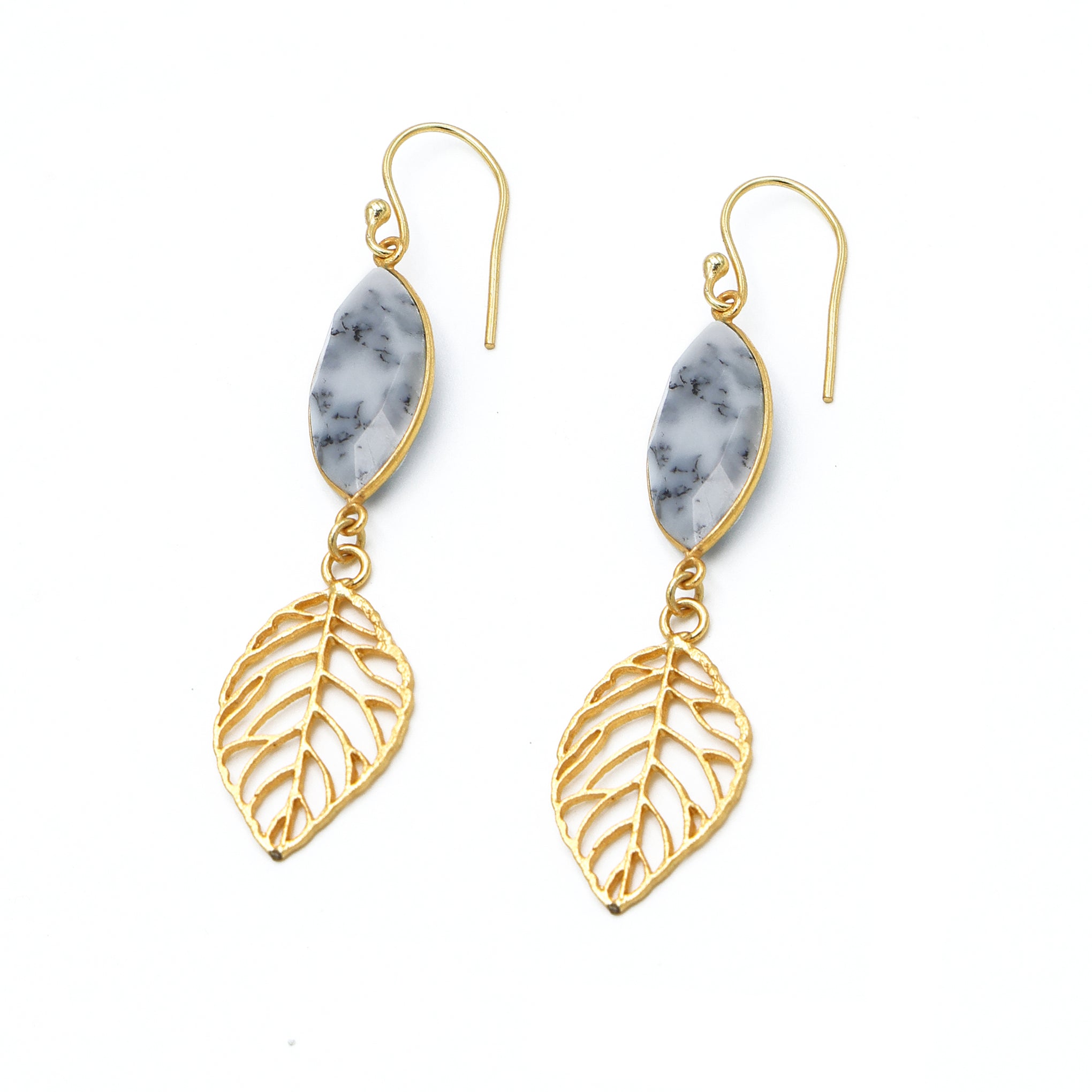 DuaDendriteOpalMarquiseEarrings_HandmadeGold-PlatedElegantJewelryforWomen