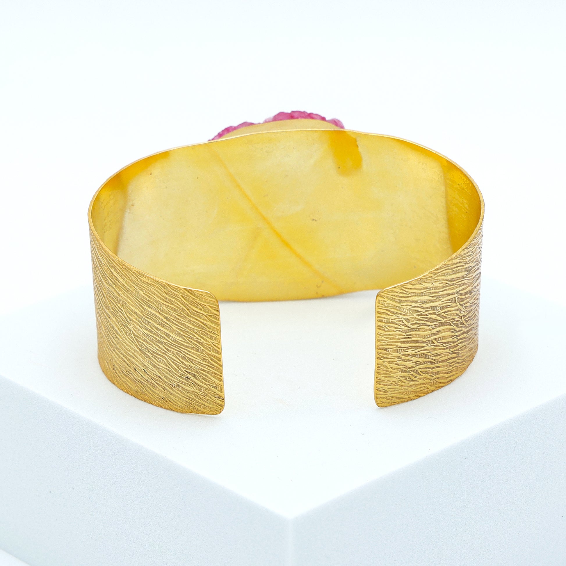 DuaDrusyWhiteGold-PlatedBangle_NaturalAgateGemstoneJewelryforWomen_5