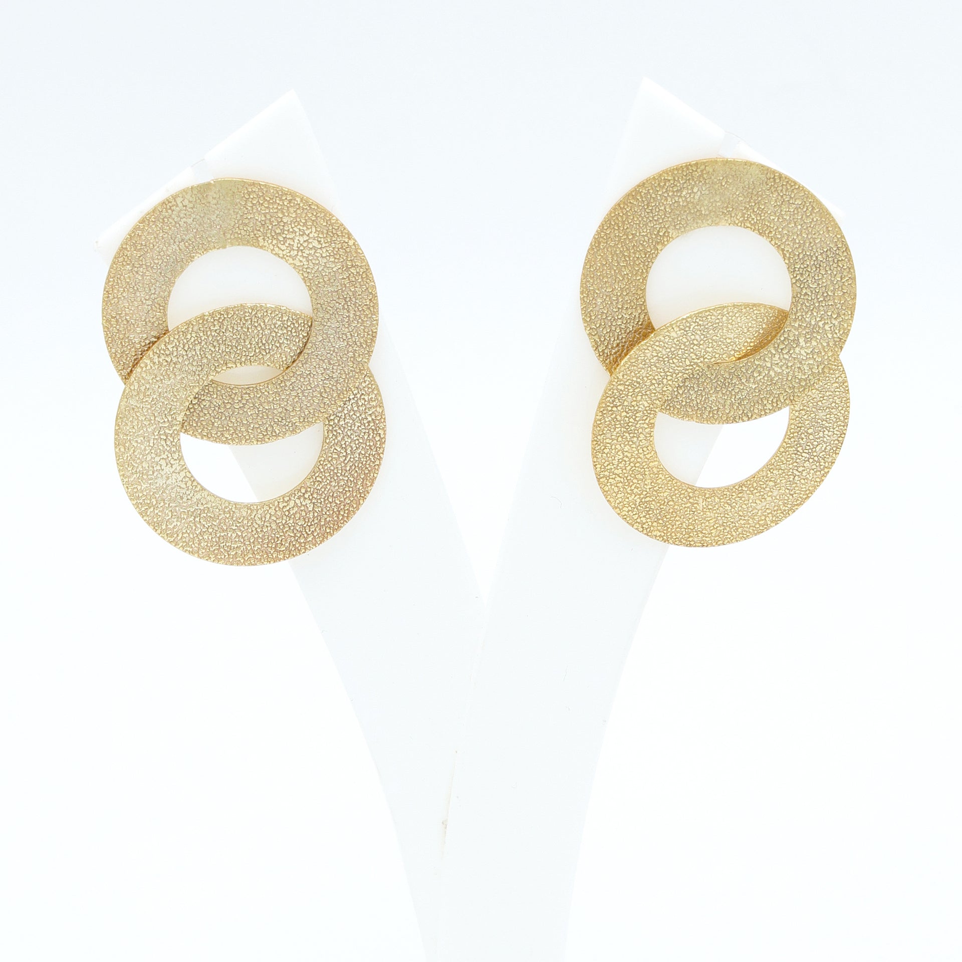 Dua Elegant Gold-Plated Brass Earrings – Luxury Handcrafted Statement Jewelry