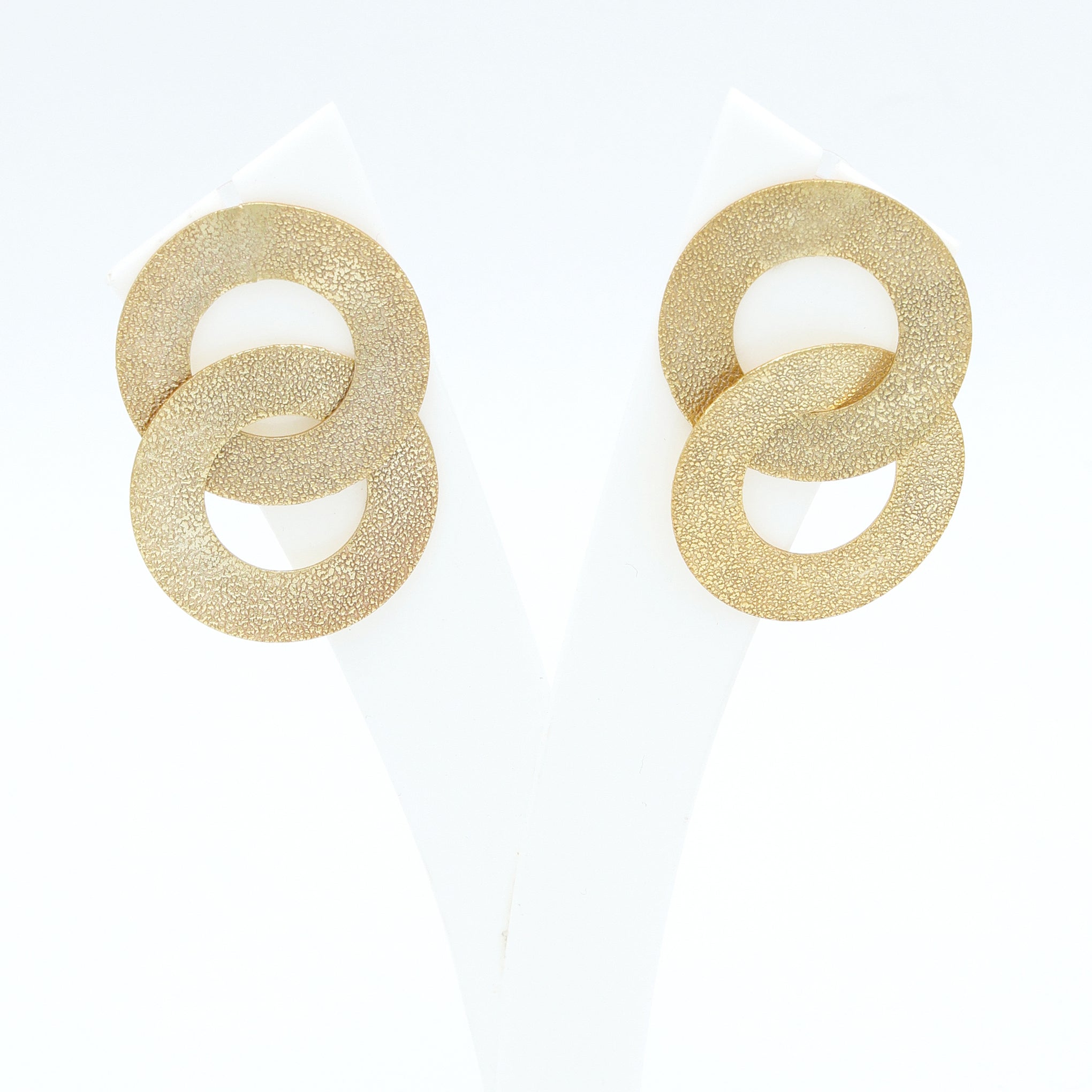 Dua Elegant Gold-Plated Brass Earrings – Luxury Handcrafted Statement Jewelry