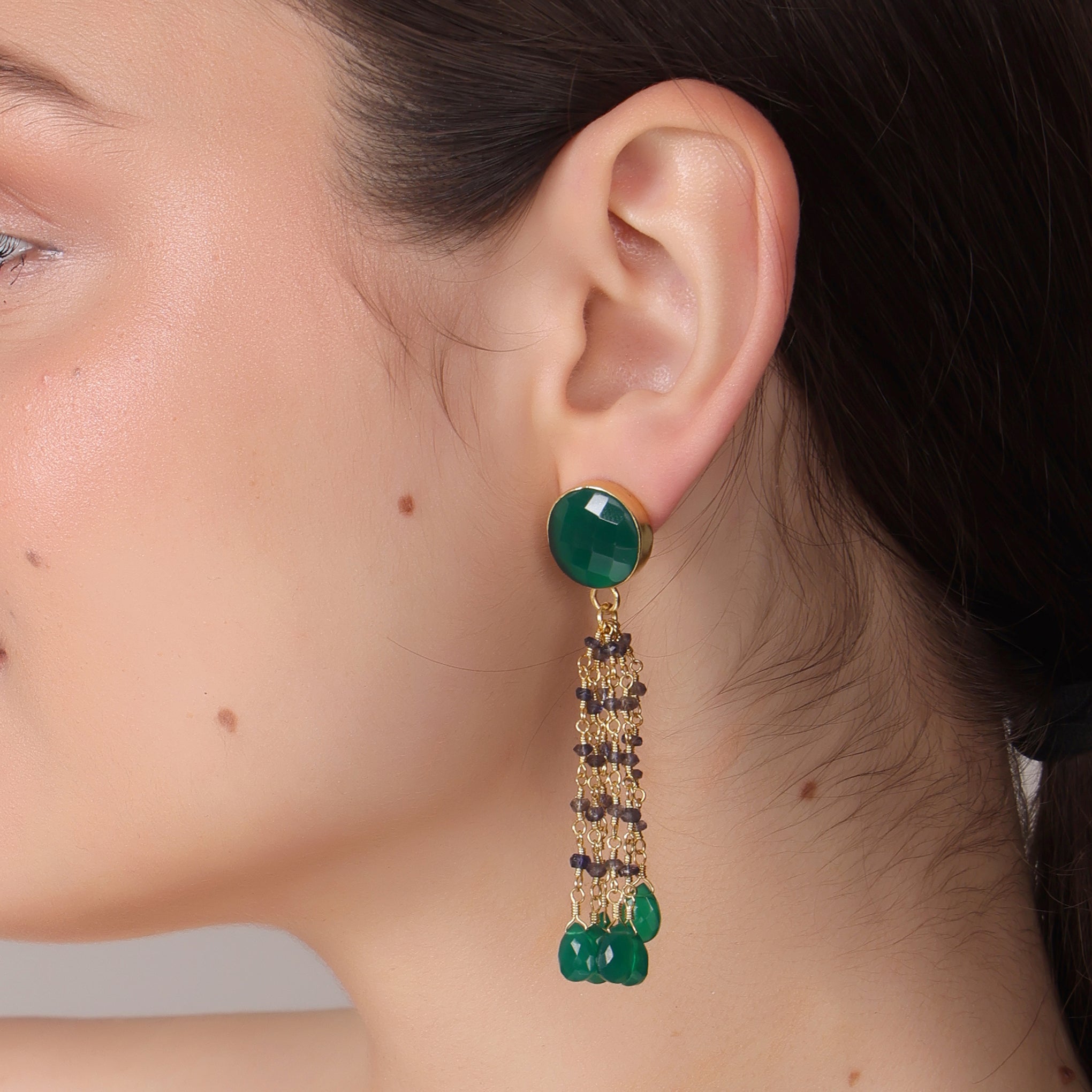 DuaGreenOnyx_IoliteEarringsHandmadeGoldPlatedMulticolorJewelry