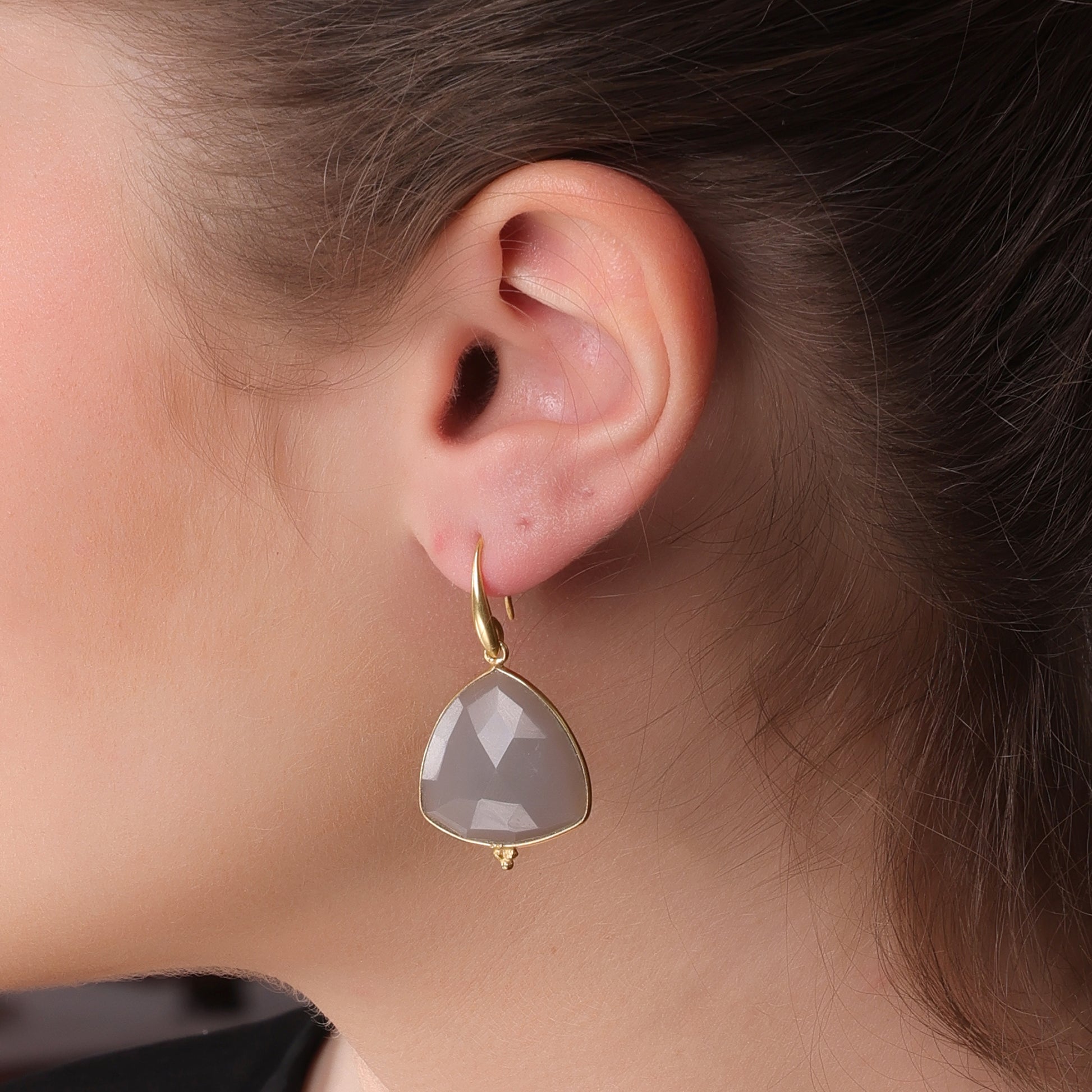 DuaGreyMoonstoneTrillionEarrings_HandmadeGold-PlatedElegantJewelry