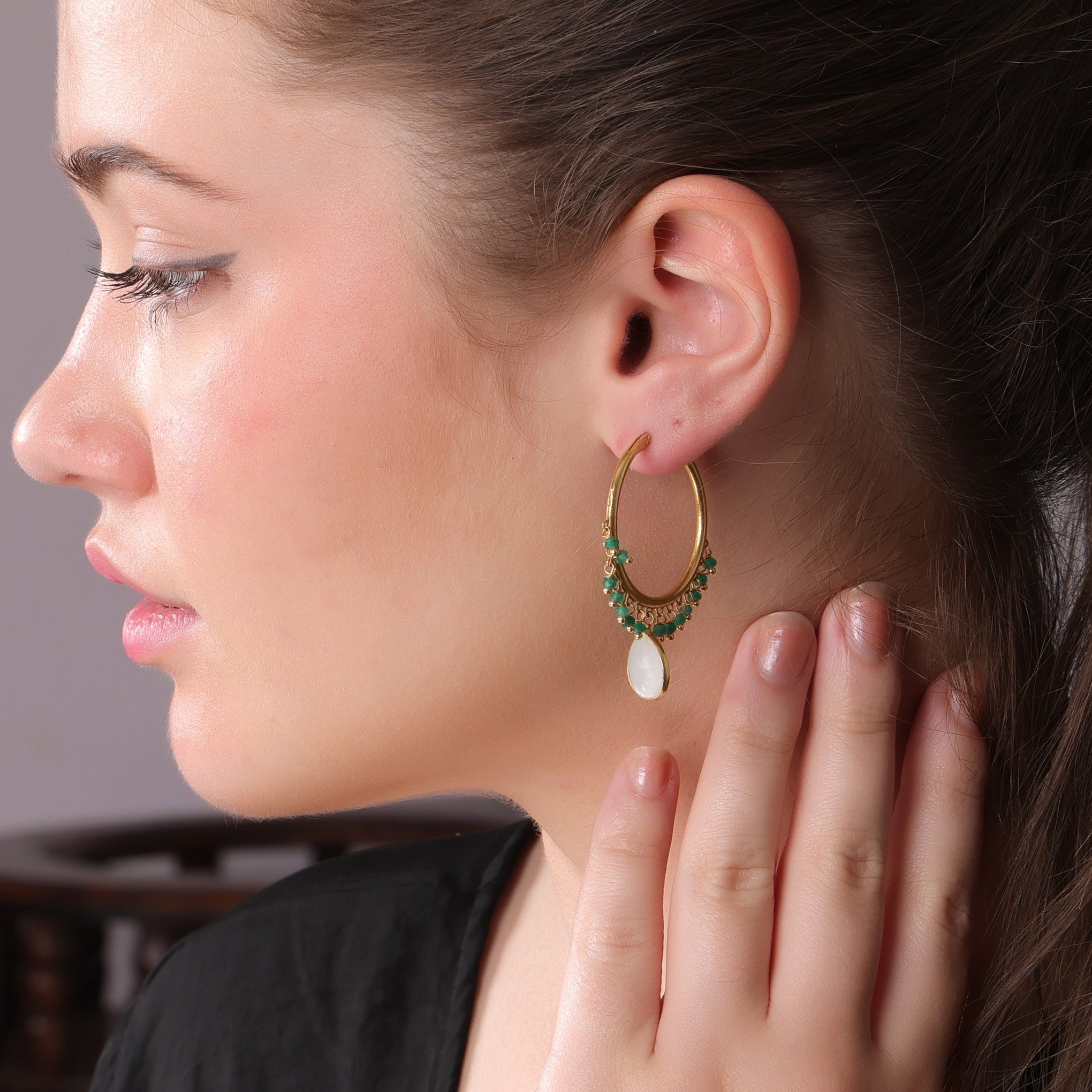 DuaMotherofPearlHoopEarrings_HandmadeGold-PlatedElegantJewelry
