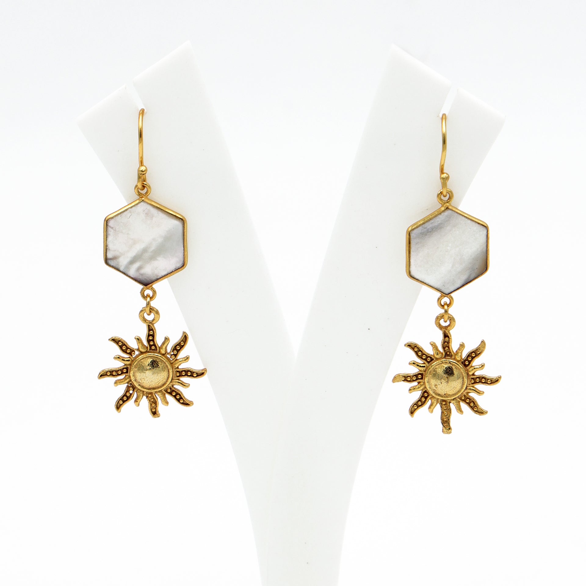 DuaMotherofPearlSunEarrings_Gold-PlatedHandcraftedElegantJewelry