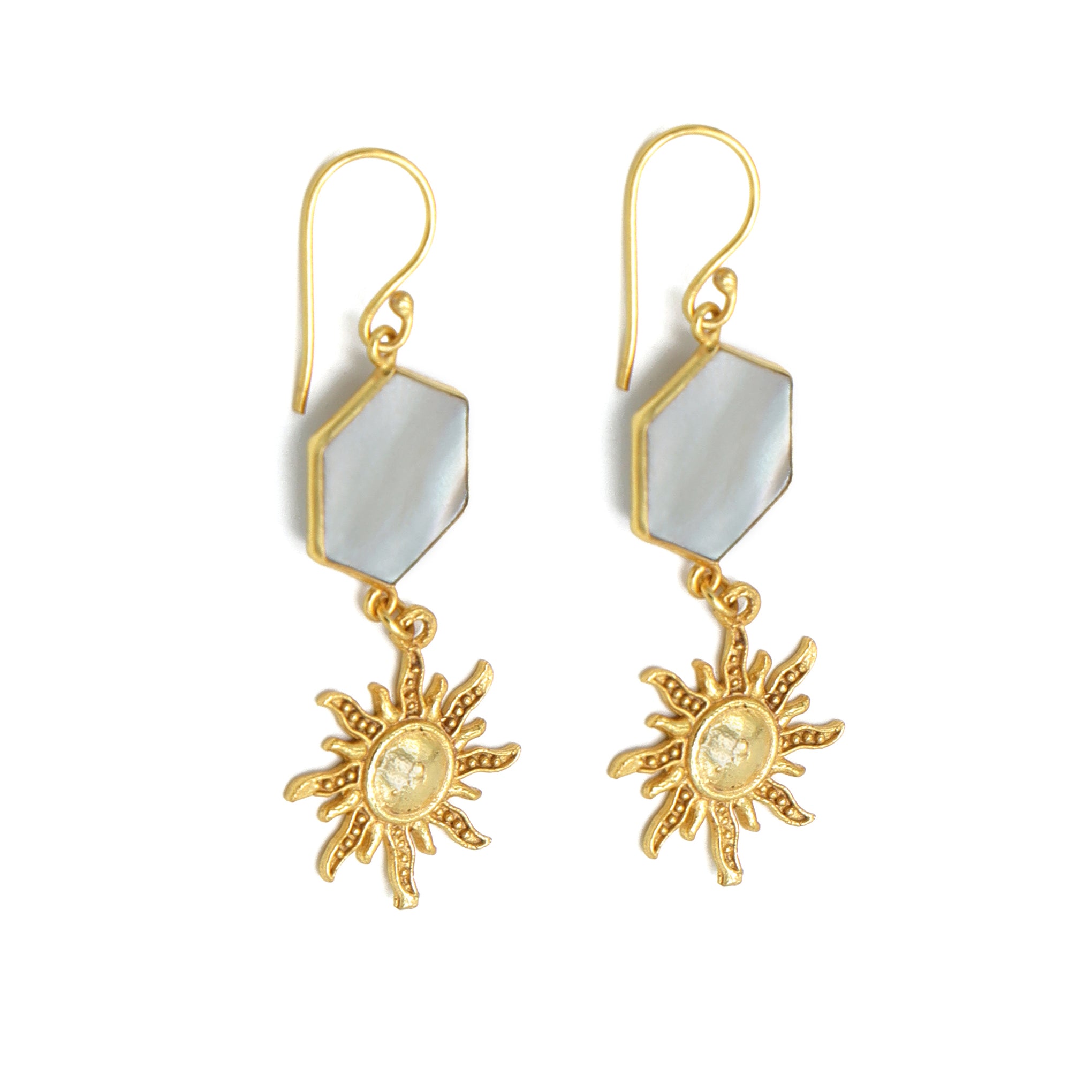 DuaMotherofPearlSunEarrings_Gold-PlatedHandcraftedElegantJewelry