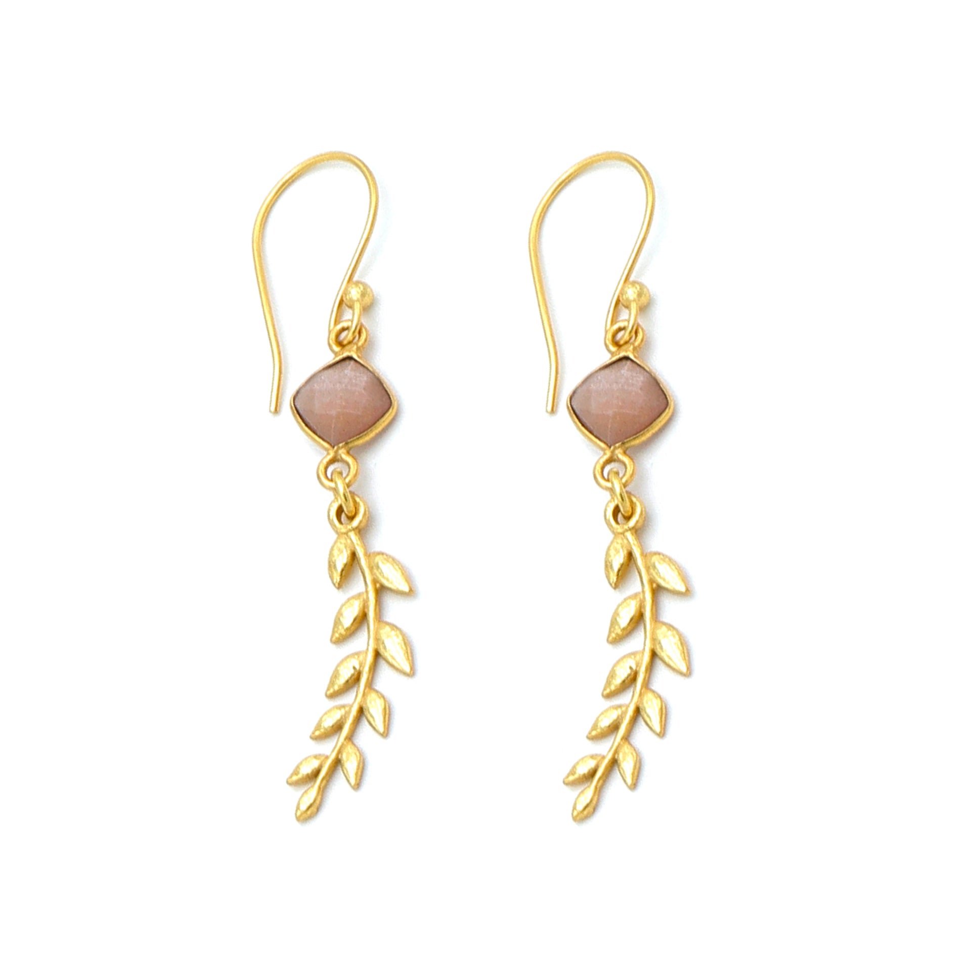 DuaPeachMoonstoneLeafEarrings_HandmadeGold-PlatedElegantJewelry_5