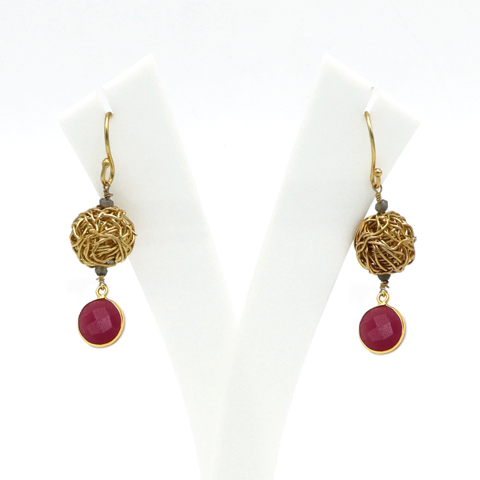 DuaPinkJadeNestEarrings_HandmadeGold-PlatedStatementJewelry_3