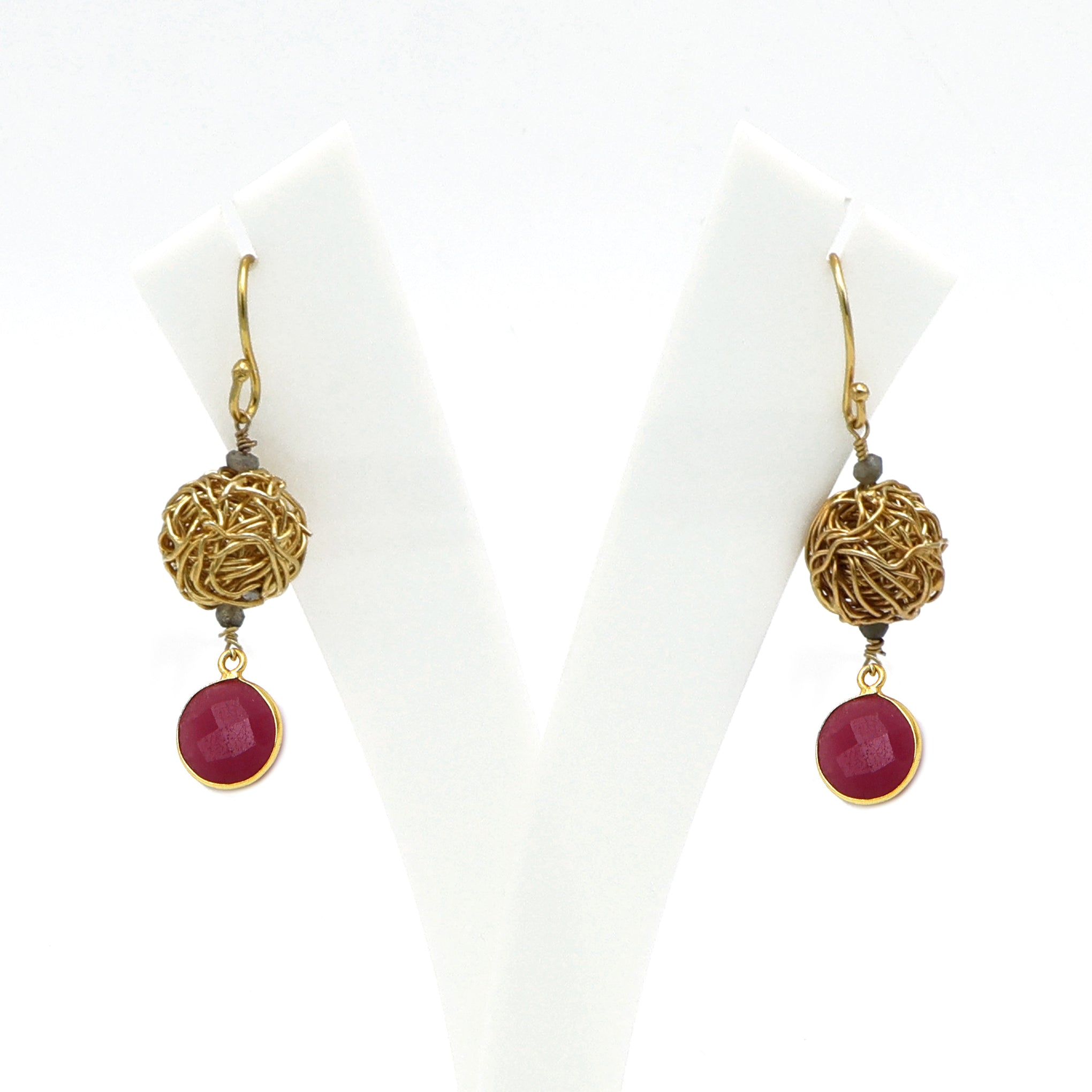 DuaPinkJadeNestEarrings_HandmadeGold-PlatedStatementJewelry_3