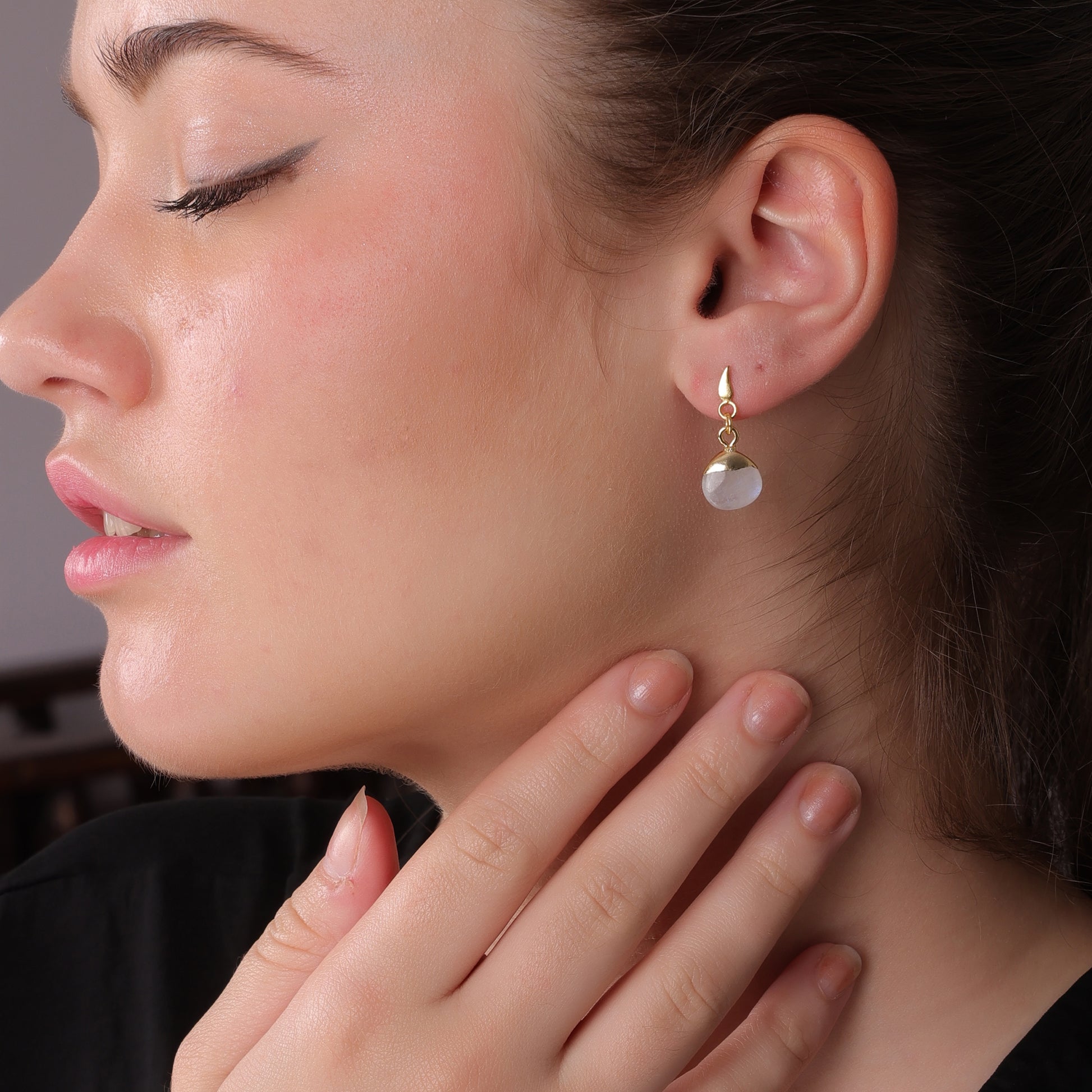 DuaRainbowMoonstoneEarrings_HandcraftedGold-PlatedStatementJewelry