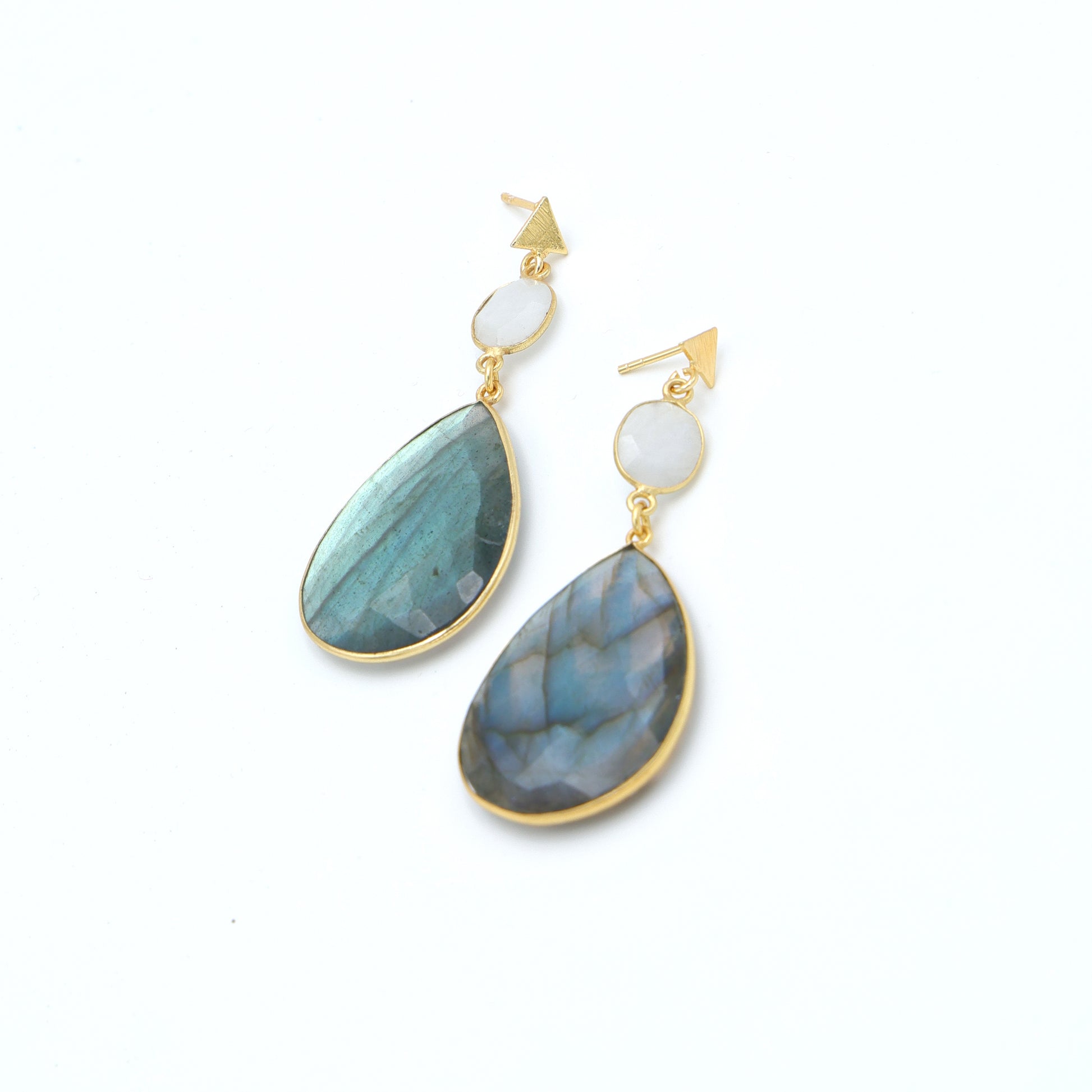 DuaRainbowMoonstone_LabradoriteEarringsHandmadeGoldPlatedGemstoneJewelry