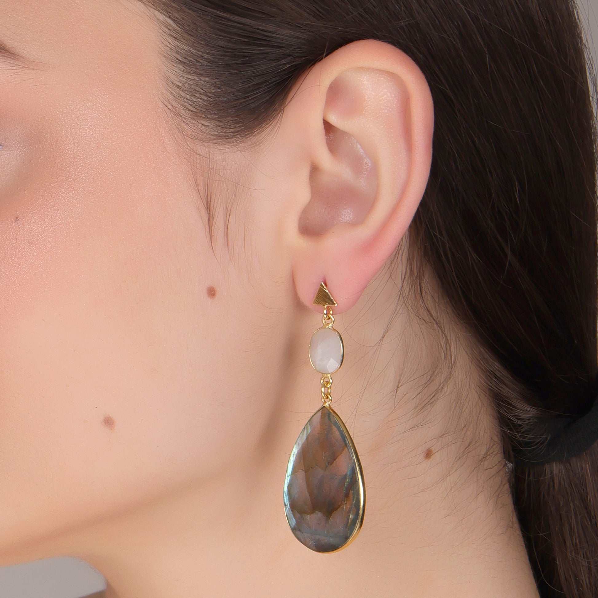 DuaRainbowMoonstone_LabradoriteEarringsHandmadeGoldPlatedGemstoneJewelry