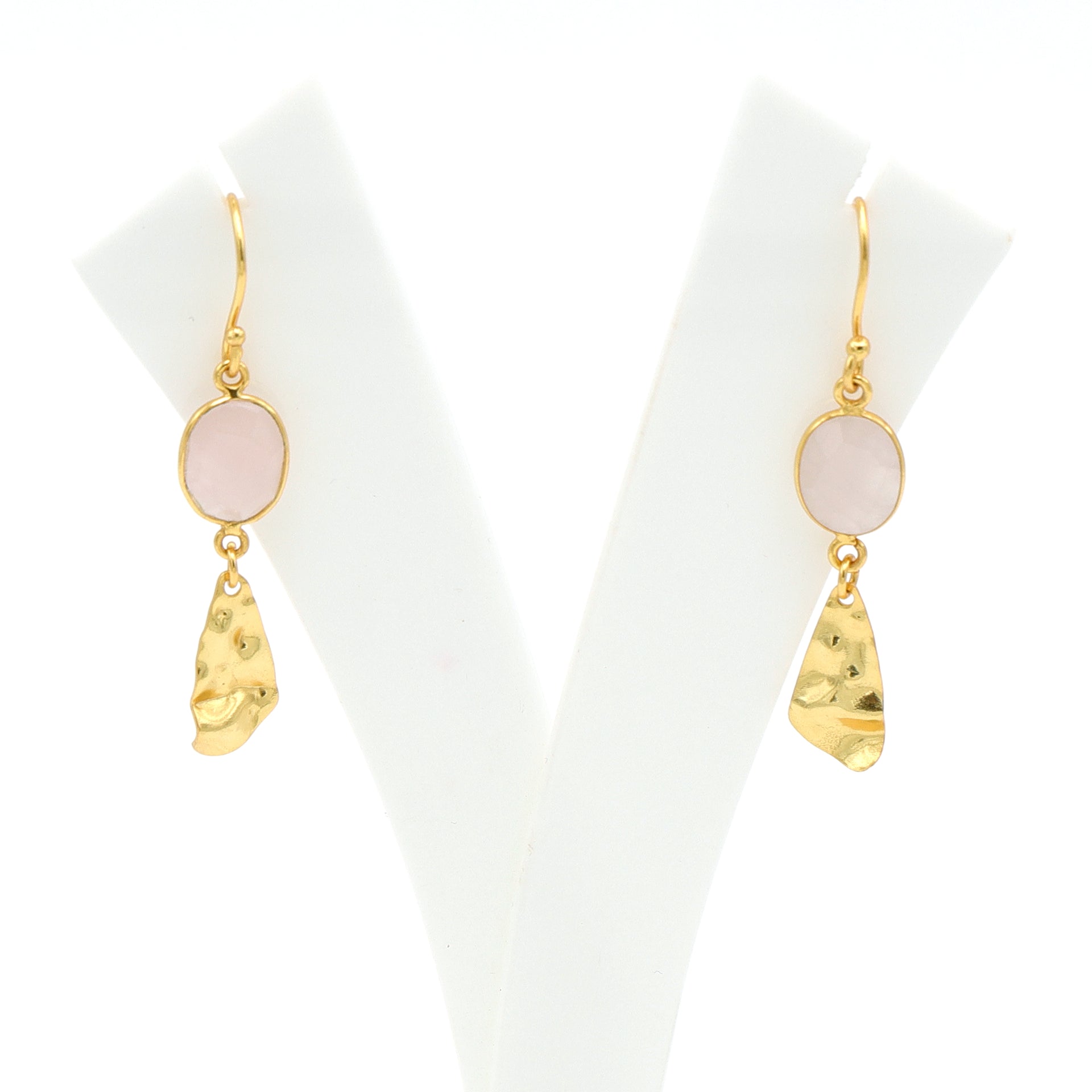 DuaRoseQuartzOvalEarrings_HandmadeGold-PlatedElegantJewelry_7