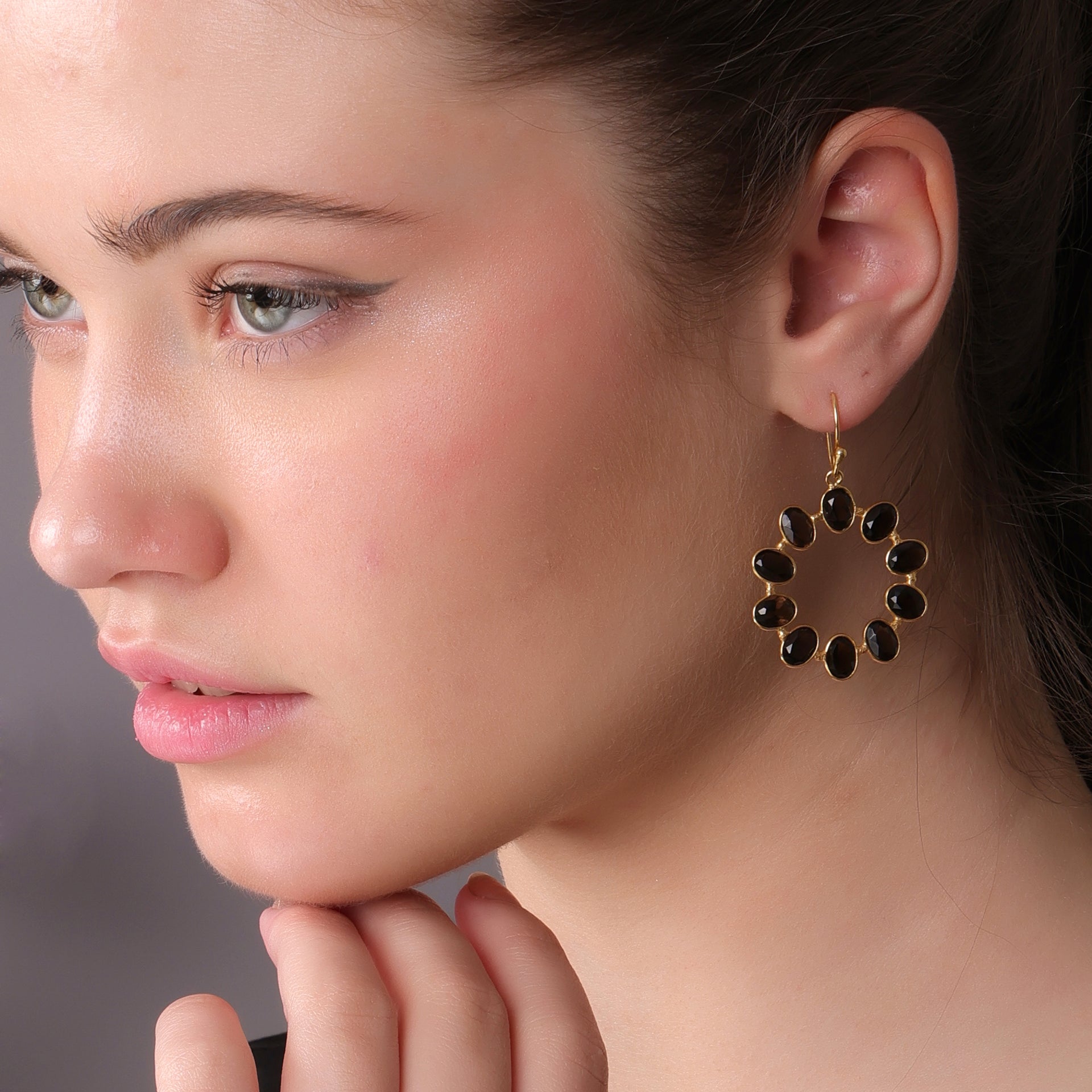 DuaSmokyQuartzOvalEarrings_HandcraftedGold-PlatedStatementJewelry_5