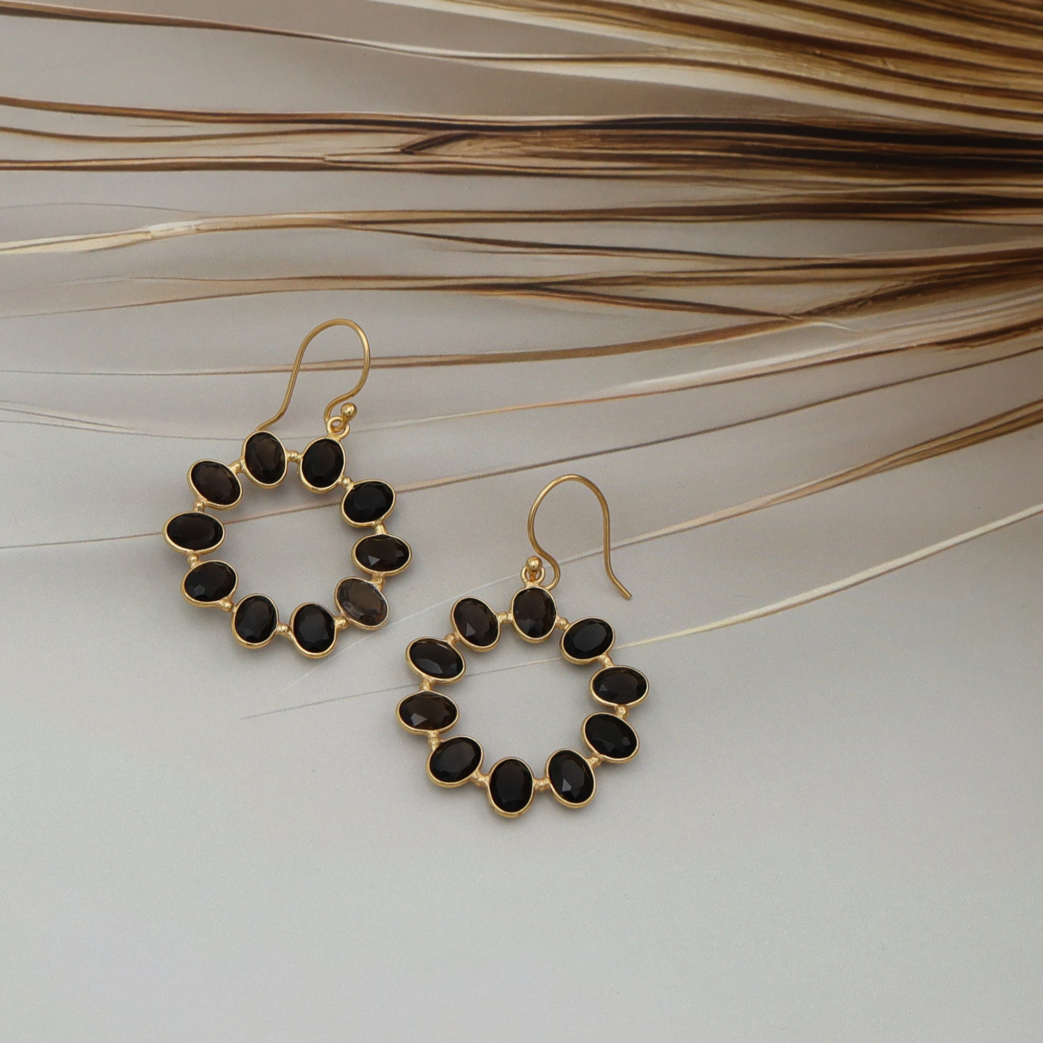 DuaSmokyQuartzOvalEarrings_HandcraftedGold-PlatedStatementJewelry_6
