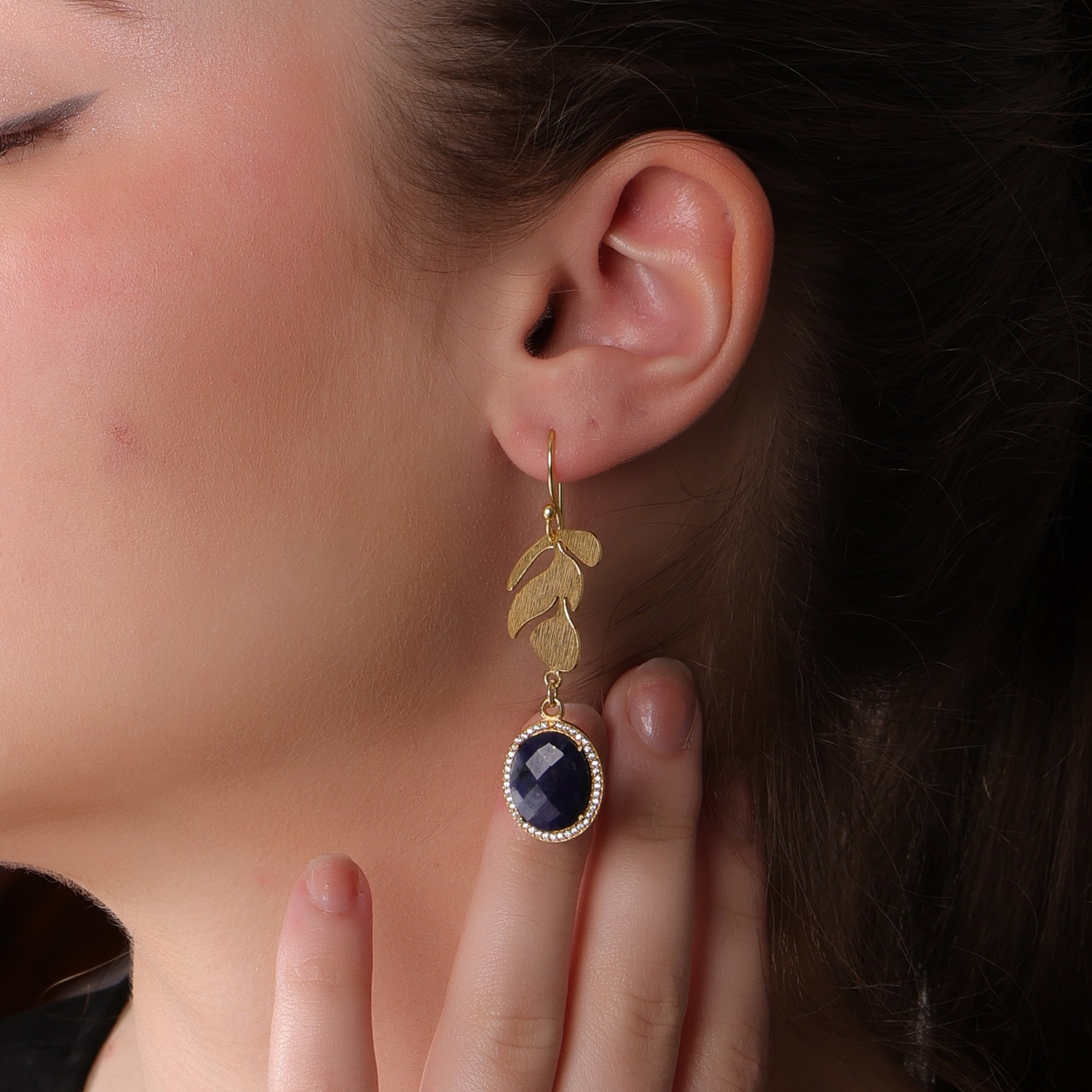 DuaSodaliteCZEarrings_HandcraftedGold-PlatedElegantJewelryforWomen