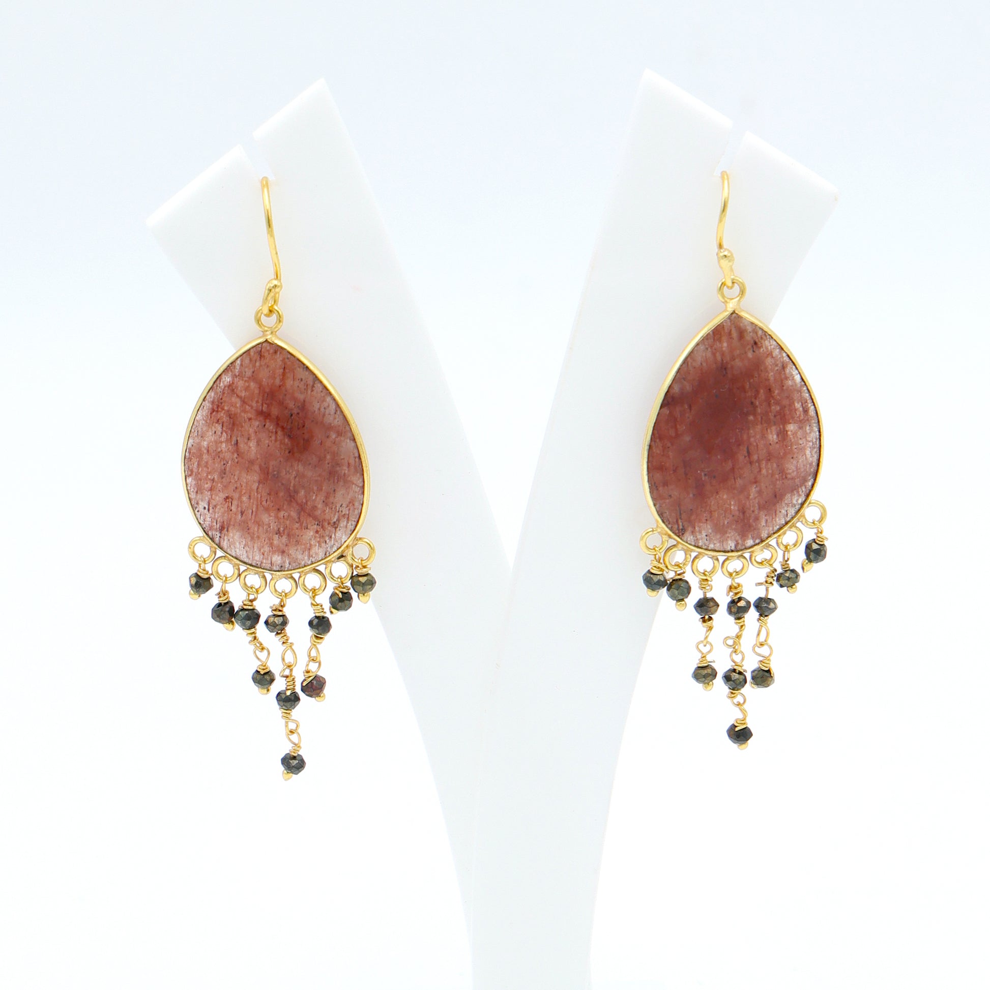 DuaStrawberryGoldSpinalEarrings_HandcraftedGold-PlatedStatementJewelry