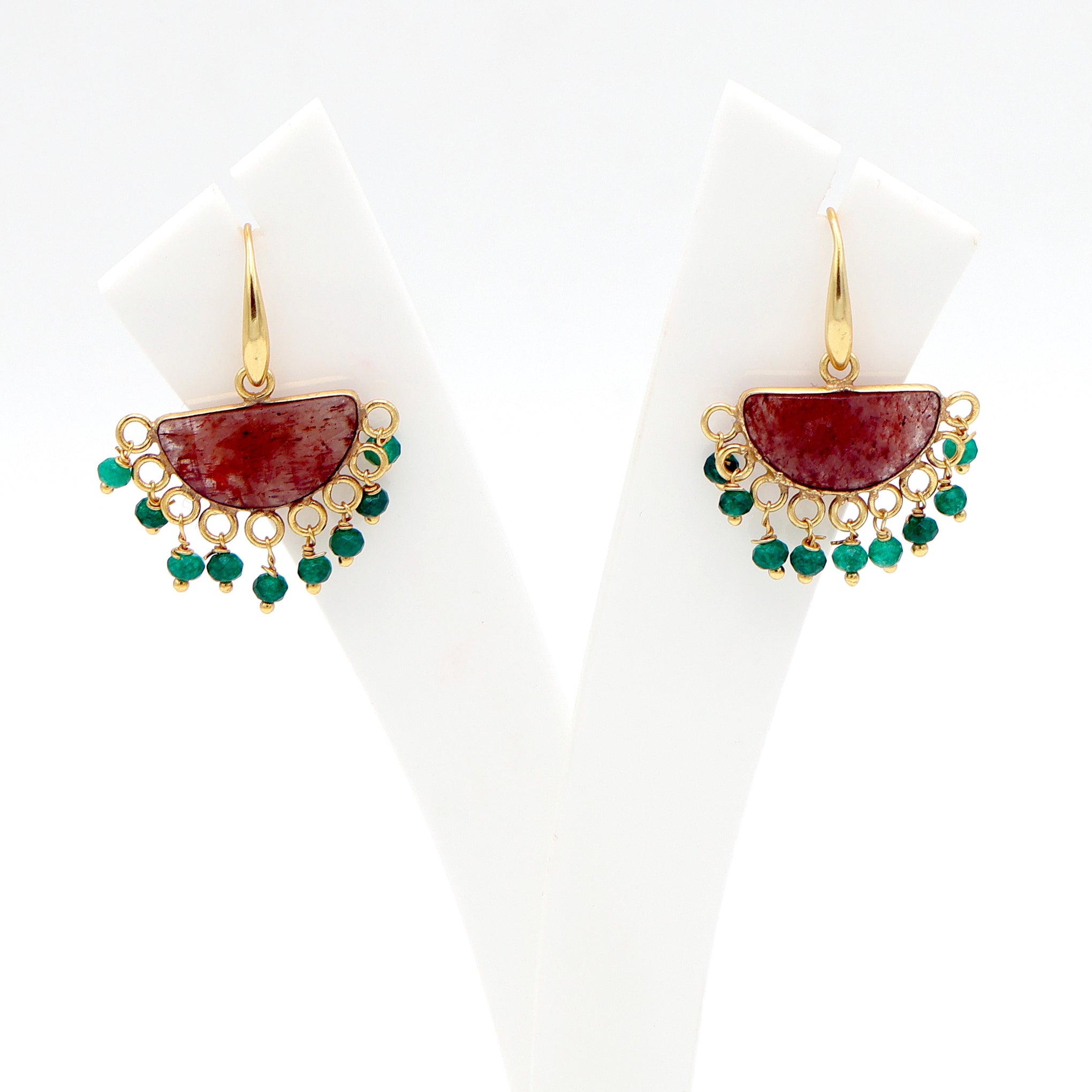 DuaStrawberryJadeHalfMoonEarrings_HandmadeGold-PlatedElegantJewelry