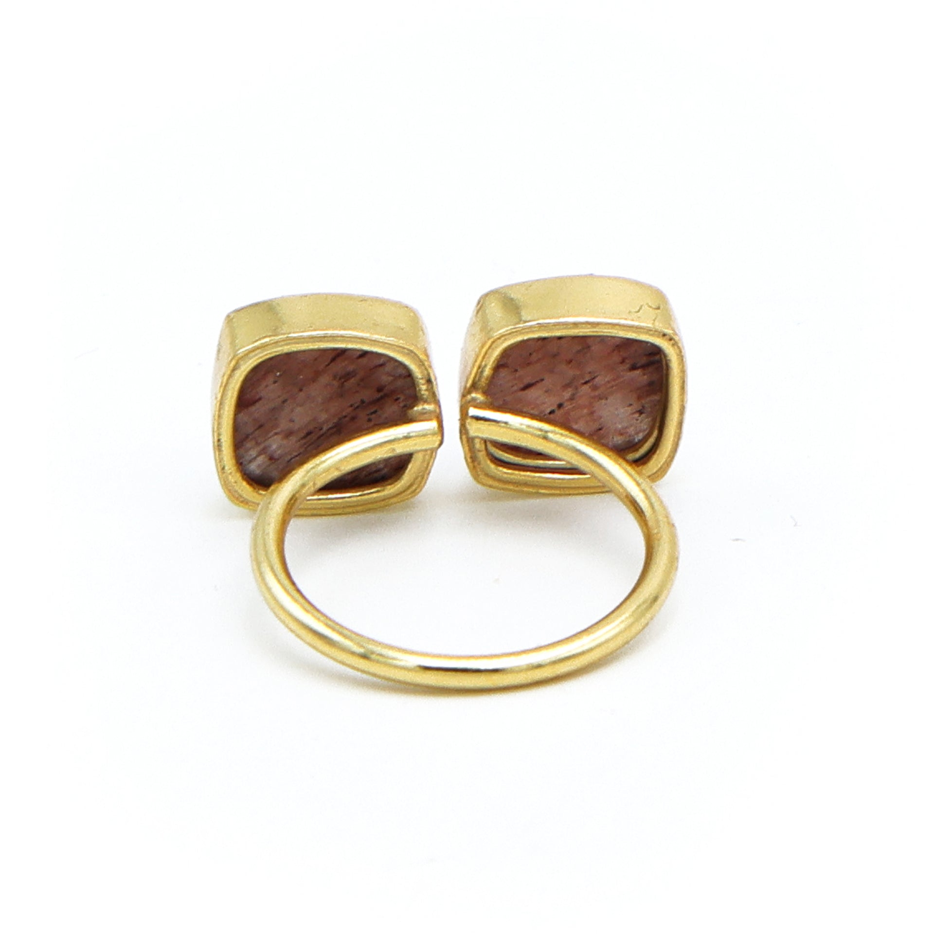Dua Strawberry Quartz Cushion Ring | Adjustable Gold Plated Women’s Jewelry