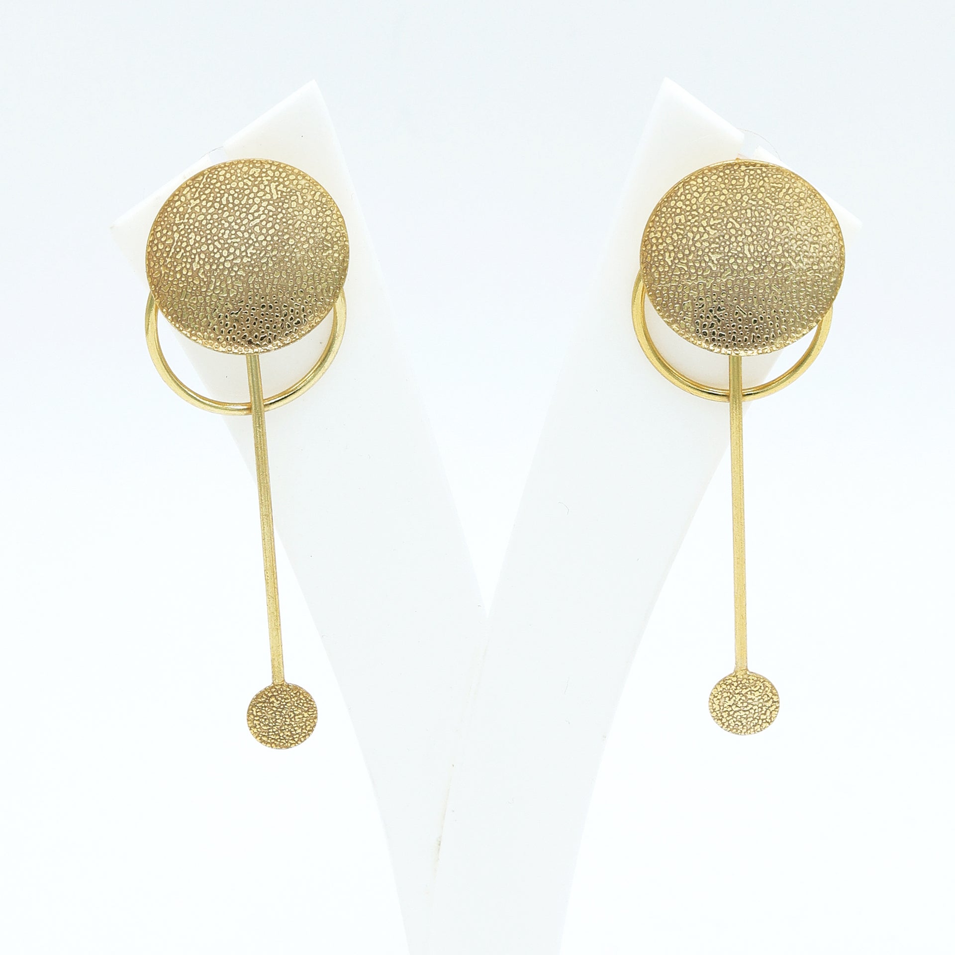 Dua Stylish Gold-Plated Earrings – Trendy Handmade Jewelry for Everyday Wear