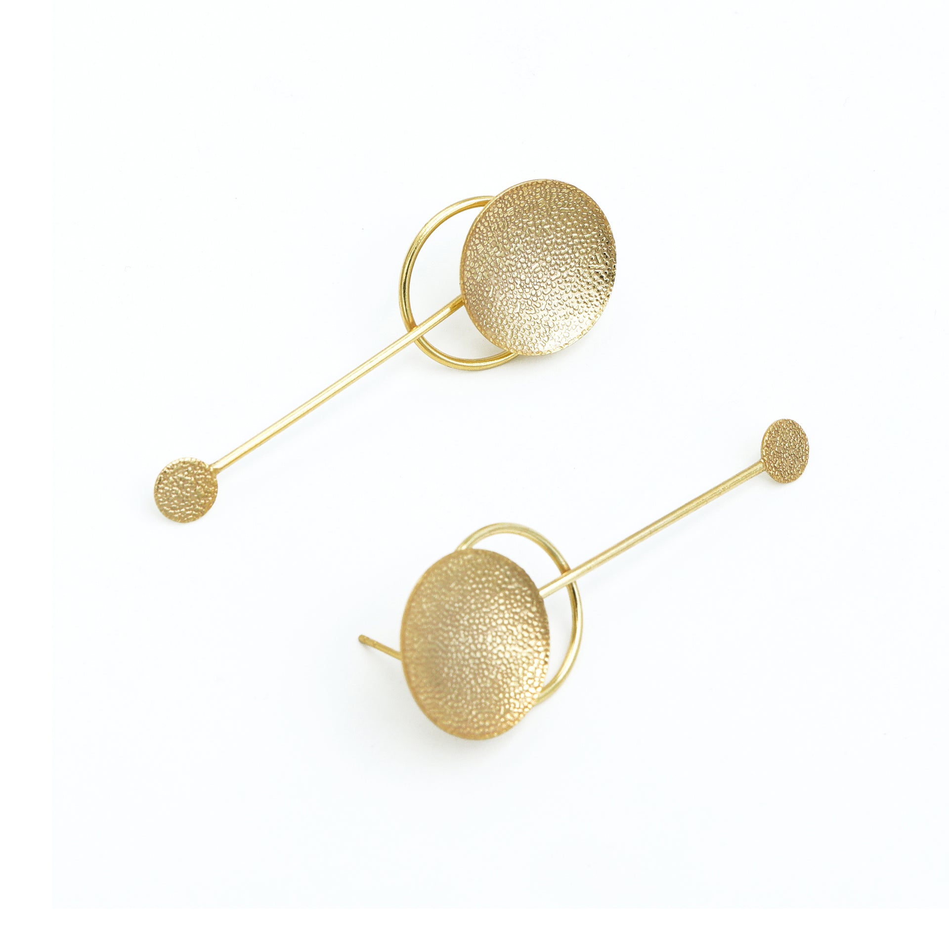 Dua Stylish Gold-Plated Earrings – Trendy Handmade Jewelry for Everyday Wear