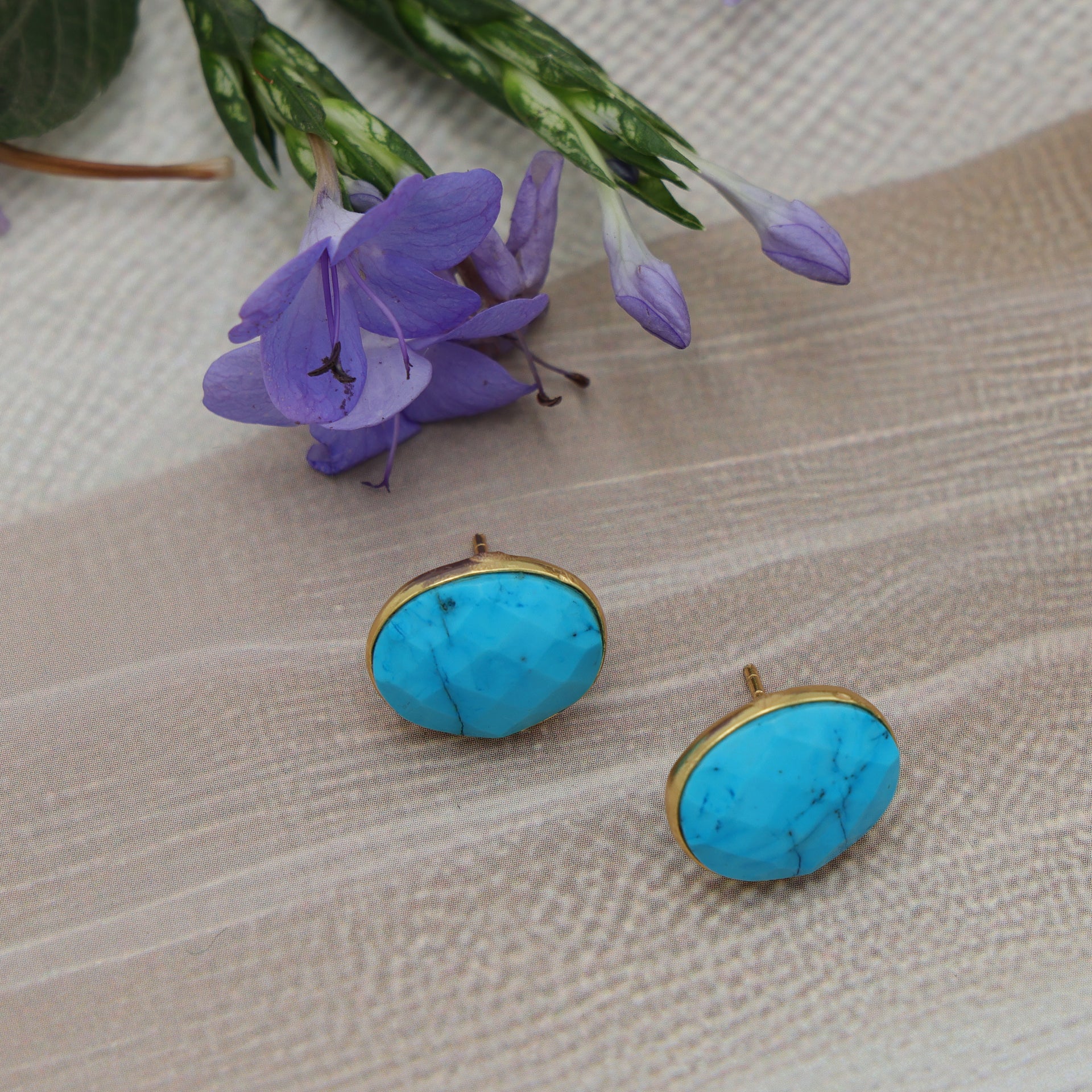 DuaTurquoiseOvalStudEarrings_HandmadeGold-PlatedElegantJewelry_6