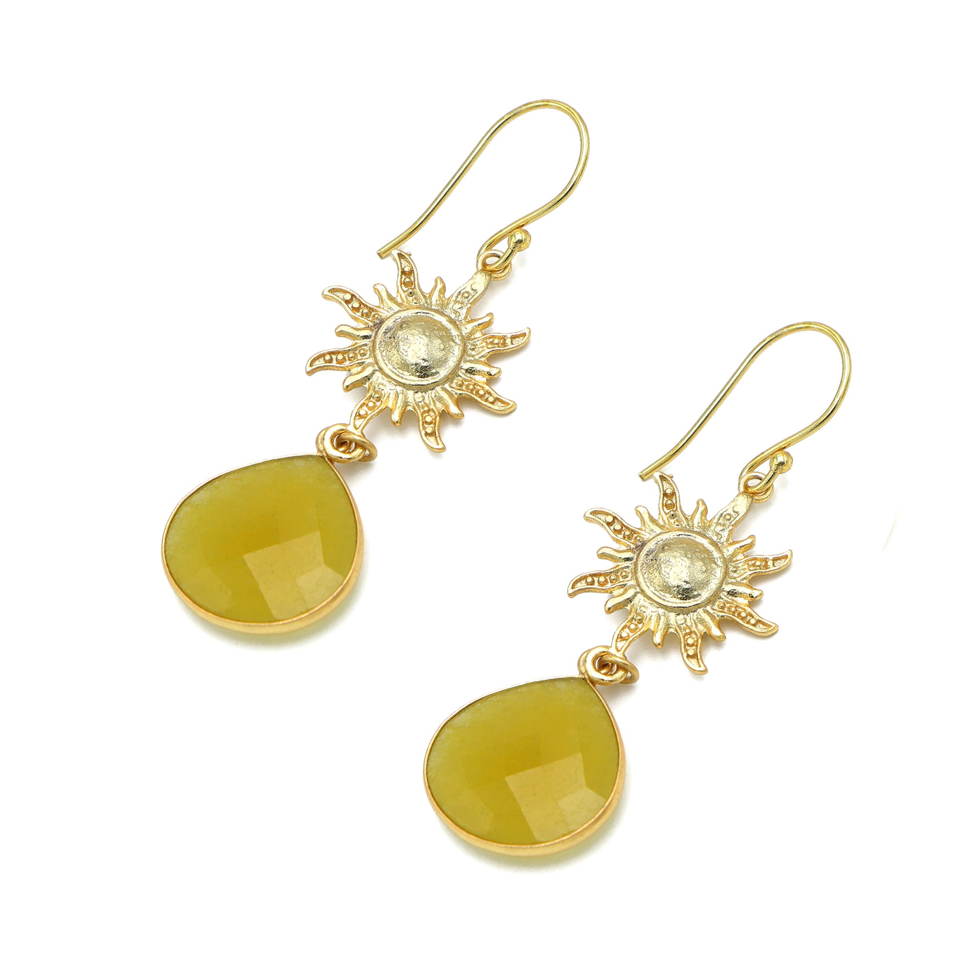 DuaYellowJadeSunEarrings_HandmadeGold-PlatedElegantJewelryforWomen_4